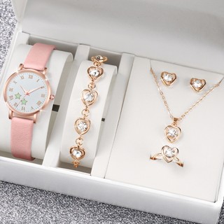 Đồng Hồ Quartz Dây Da Thời Trang Cho Nữ