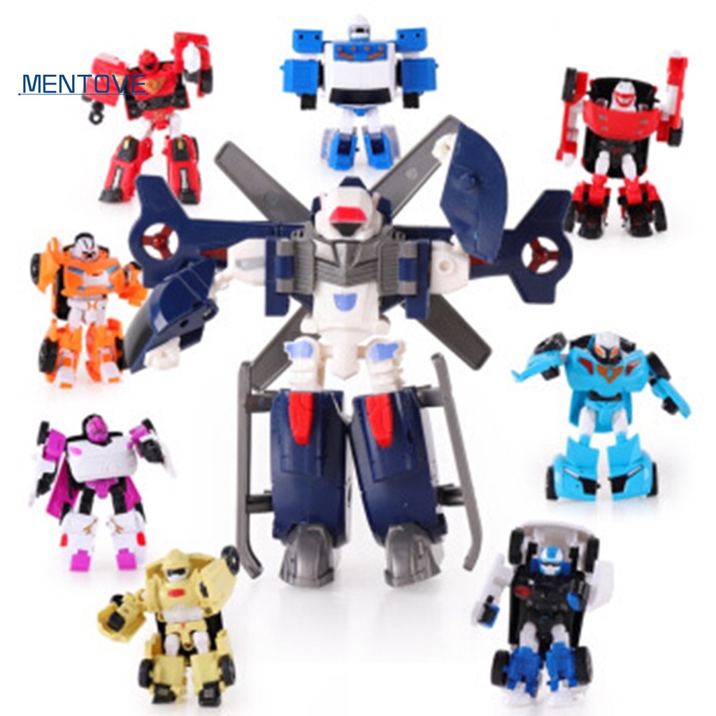 Mô Hình Đồ Chơi Xe Hơi Biến Hình Robot Hoạt Hình Bằng ABS Dành Cho Bé Trai