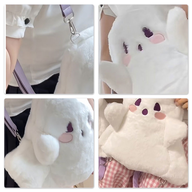 Mr.puffer Ba Lô Hình Búp Bê Nhồi Bông Ma Hoạt Hình Nhật Bản Dễ Thương Cá Tính Cho Nữ