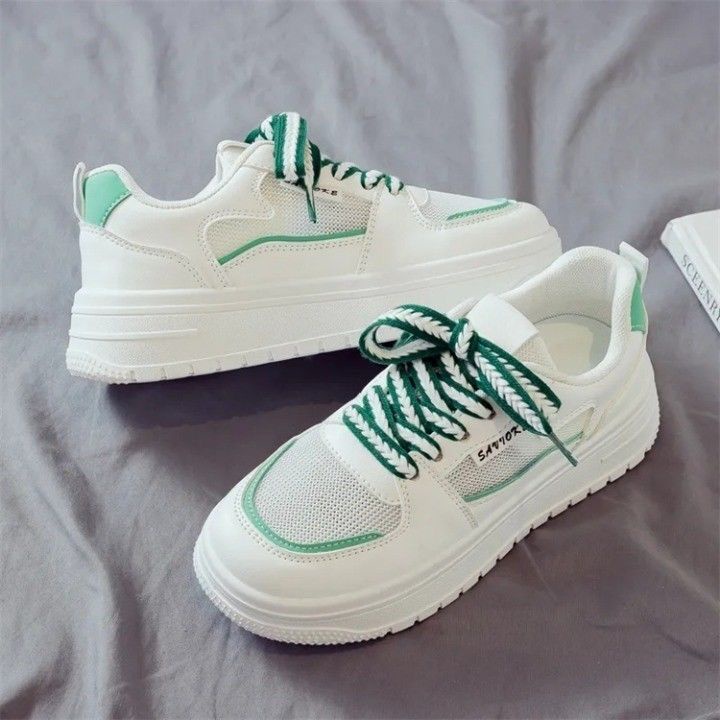 Joker mùa hè thoáng khí cho sinh viên giày lưới 2023 mới joker dày-chốt giày thể thao giản dị giày nhỏ màu trắng phụ nữ