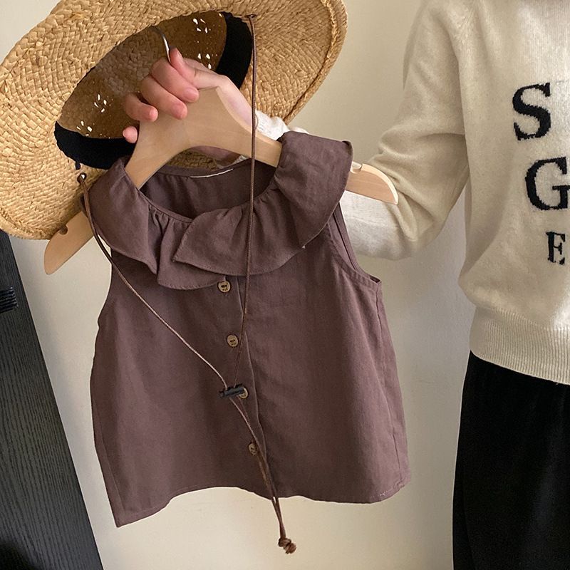 Bộ Áo Thun + Quần Cotton Phong Cách Hàn Quốc Thời Trang Mùa Hè Mới 2023 Dành Cho Bé Gái