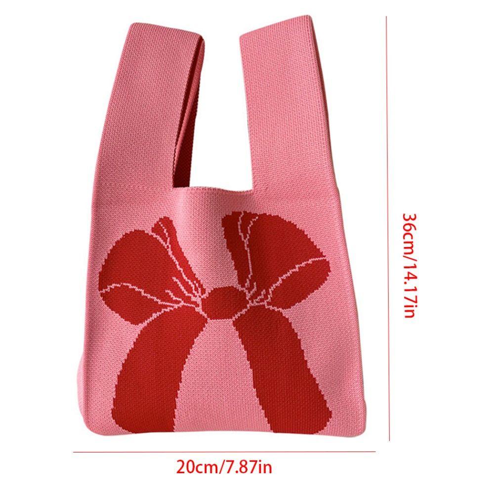 Pinou Túi Xách Dệt Kim Thắt Nơ Đeo Cổ Tay Phong Cách vintage Dành Cho Nữ