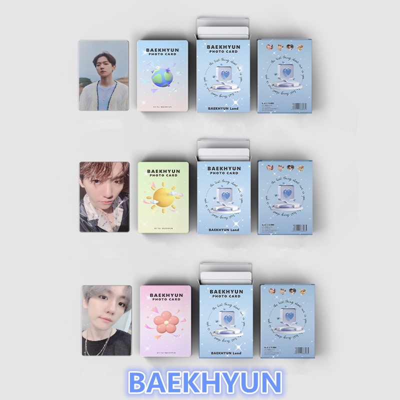 EXO BAEKHYUN Sehun Card Set 50 Tấm Thẻ Ảnh Kpop Lomo Card Hình Nhóm Nhạc