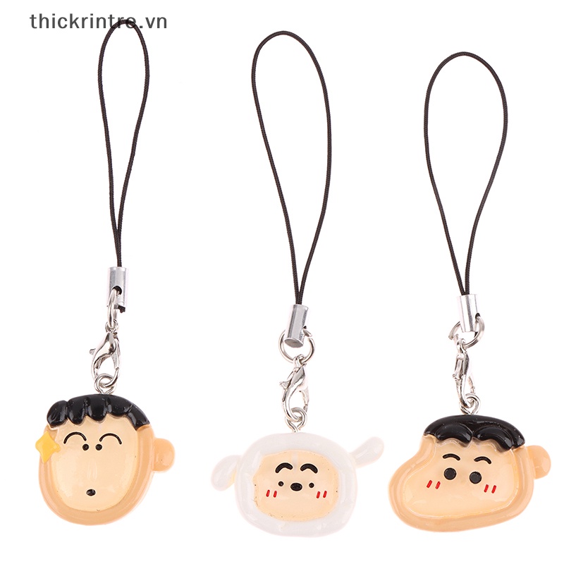 Thi anime crayon shin-chan series quai đeo điện thoại phim hoạt hình dễ thương moible điện thoại dây buộc túi mặt dây chuyền ba lô trang trí cô gái quà tặng vn