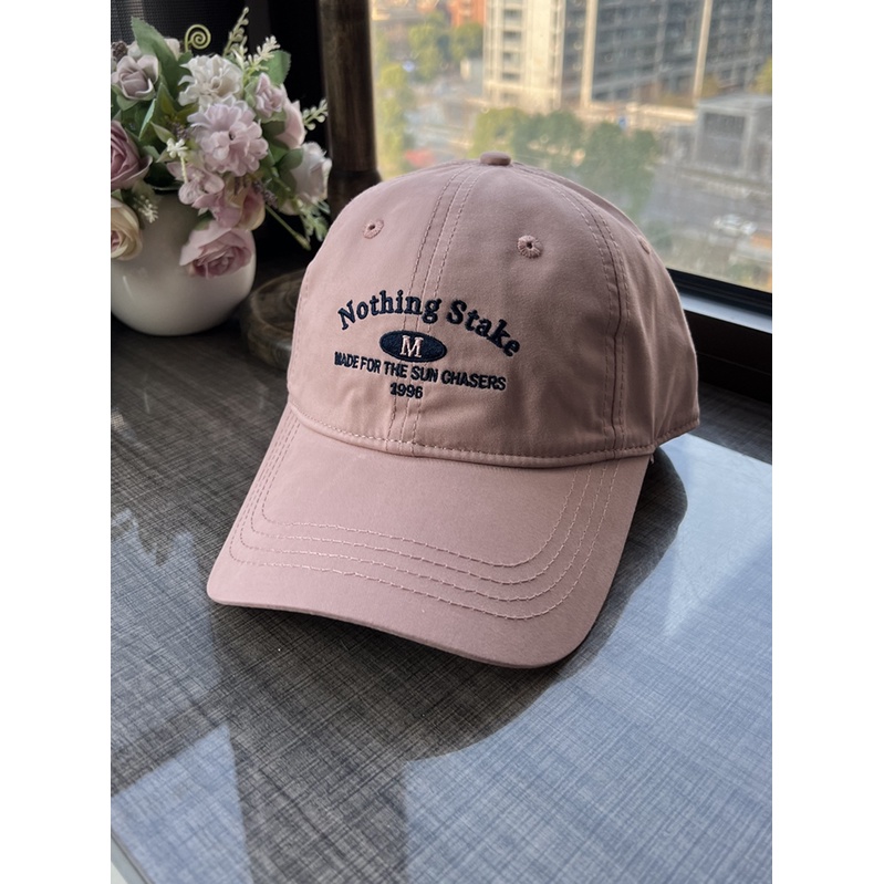 Mũ Lưỡi Trai Bằng Da Thêu Chữ Phong Cách Hàn Quốc Thời Trang Cho Nữ