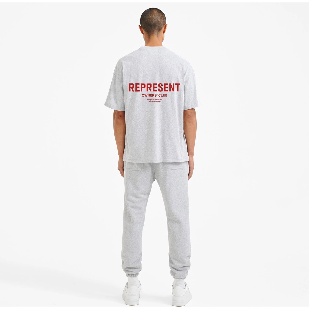 HPYX REPRESENT The Owners Club logo printed short-sleeved solid color round neck T-shirt