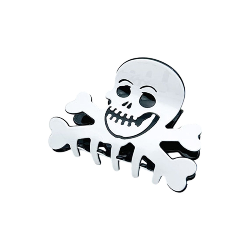 Crazy Kẹp Tóc Móng Vuốt Hình Đầu Lâu Bí Ngô halloween Chống Trượt Cho Thanh Thiếu Niên