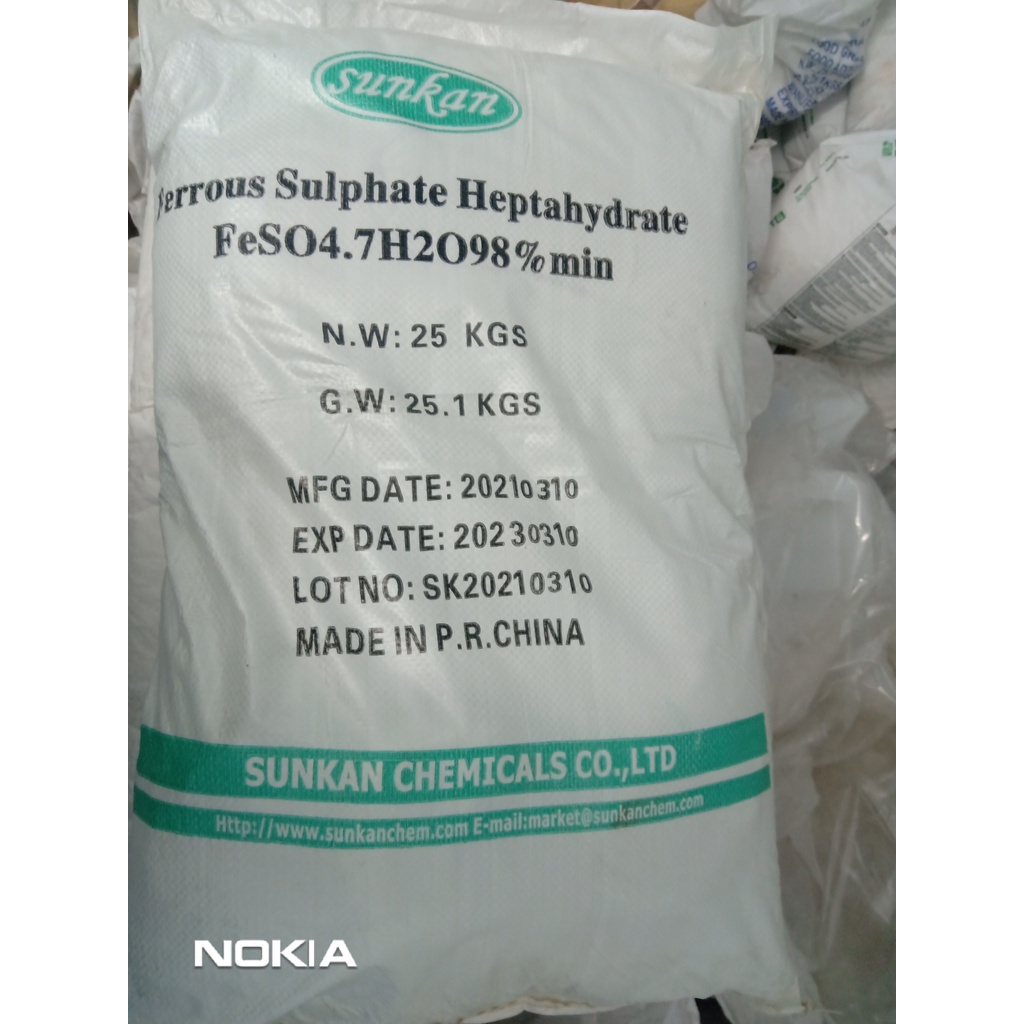 Sắt sunfat Feso4 túi gói 500g