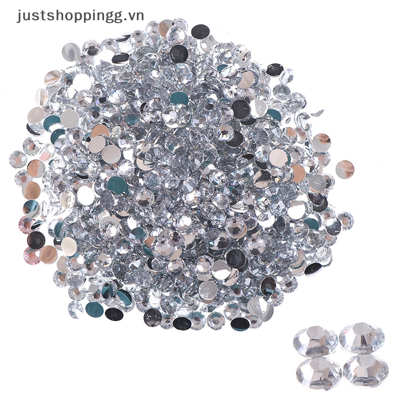 5mm 1000 cái rhinestone ab milk jelly flatback resin crystal cho quần áo / nghệ thuật làm móng.