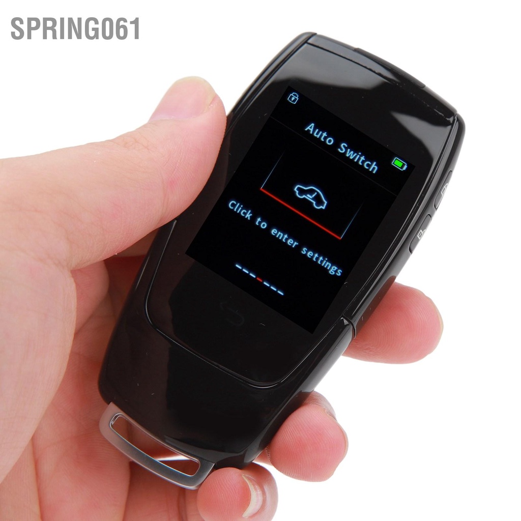 Spring061 Màn Hình LCD Chìa Khóa Thông Minh Thoải Mái Móc Treo Tự Động Bluetooth 5.0 Đa Năng Cho Một Lần Bấm Bắt Đầu Xe