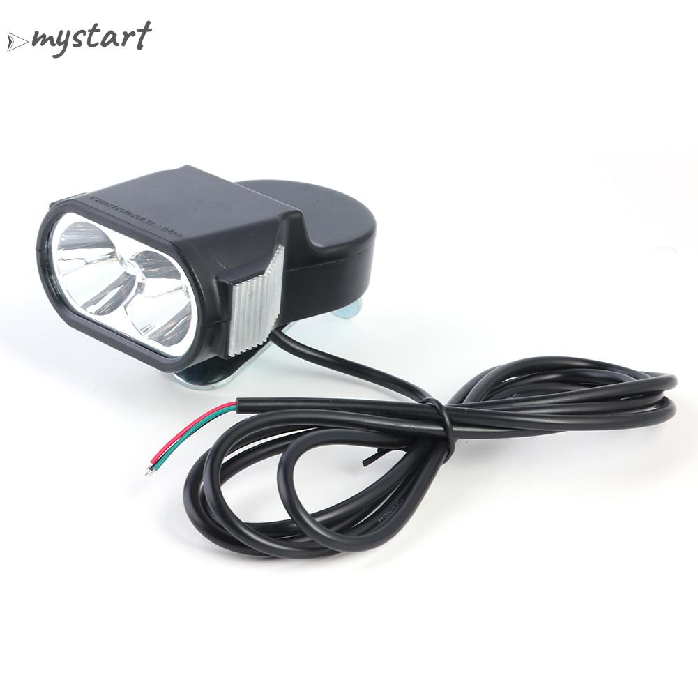 Đèn pha led e-bike 36v 48v 60v xe đạp điện còi đèn trước
