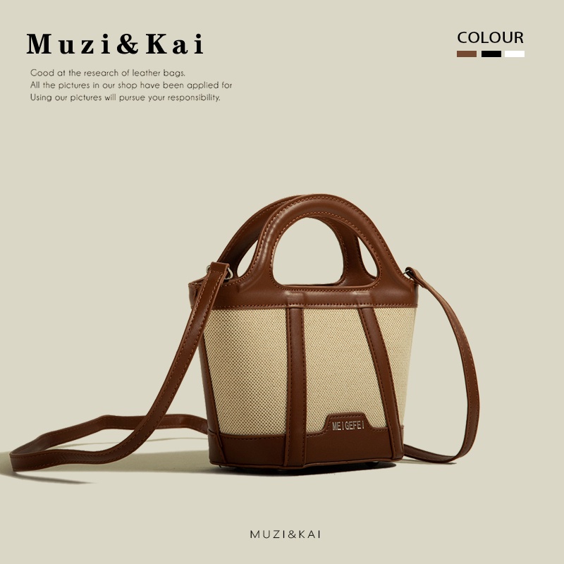 Muzikai Túi Đeo Chéo Phong Cách retro 2023 Mới