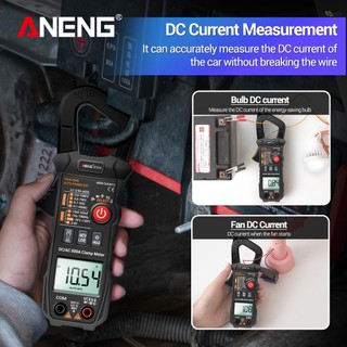 [ready Stock] aneng digital clamp meter ac / dc current clamp true-rms multimeter auto-ranging multi tester with amp volt ohm resistance capacitance continuity diode nhiệt độ tần số