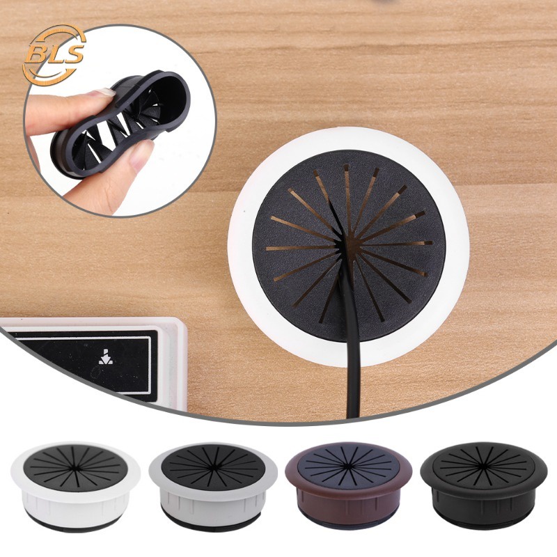 Bàn thực tế máy tính ổ cắm ren hộp / nắp đậy lỗ dây để bàn phích cắm bụi / hộp dây khóa kẹp cáp tròn