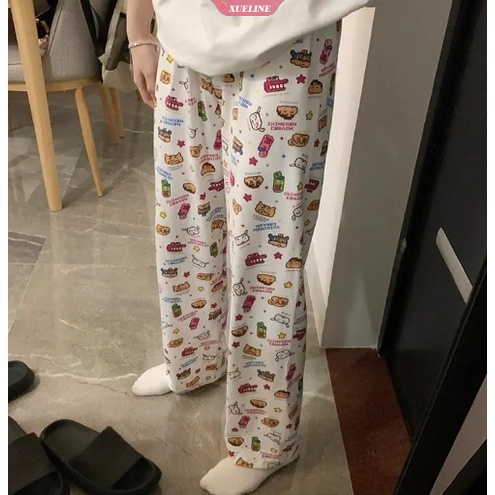 Disney toy story new autumn women long sleeve pyjama quần sanrio in thường kawaii quần lười gió lỏng quần mềm