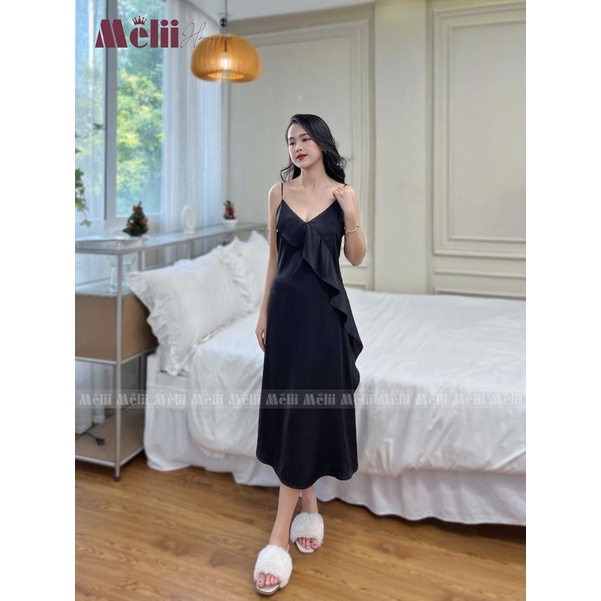 Váy lụa 2 dây hoa hậu , tiểu thư cho các nàng