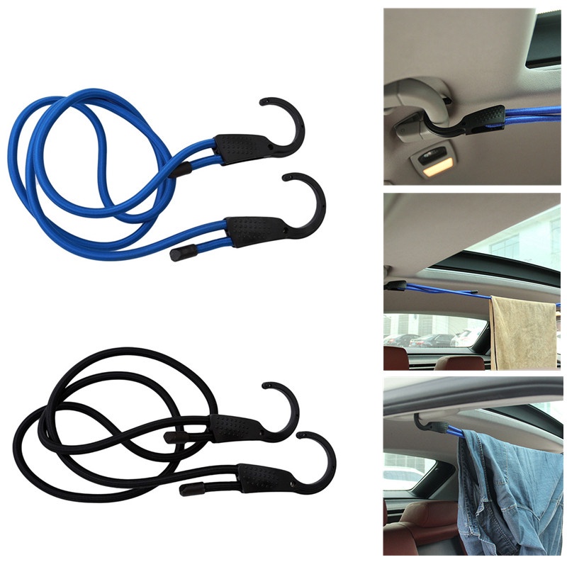 Dây đeo đàn hồi 1,5m đa chức năng dây đai căng có thể điều chỉnh dây phơi quần áo ô tô móc hành lý chở hàng dây buộc khóa cho du lịch xe máy