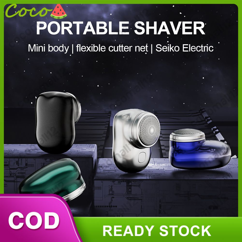 ⭐CÒN HÀNG Dao cạo râu Yuanshi Mini Nhỏ và Tuổi thọ pin dài Đầu dao cạo tự động Dao cạo râu nam có thể giặt được ⭐cocomall12