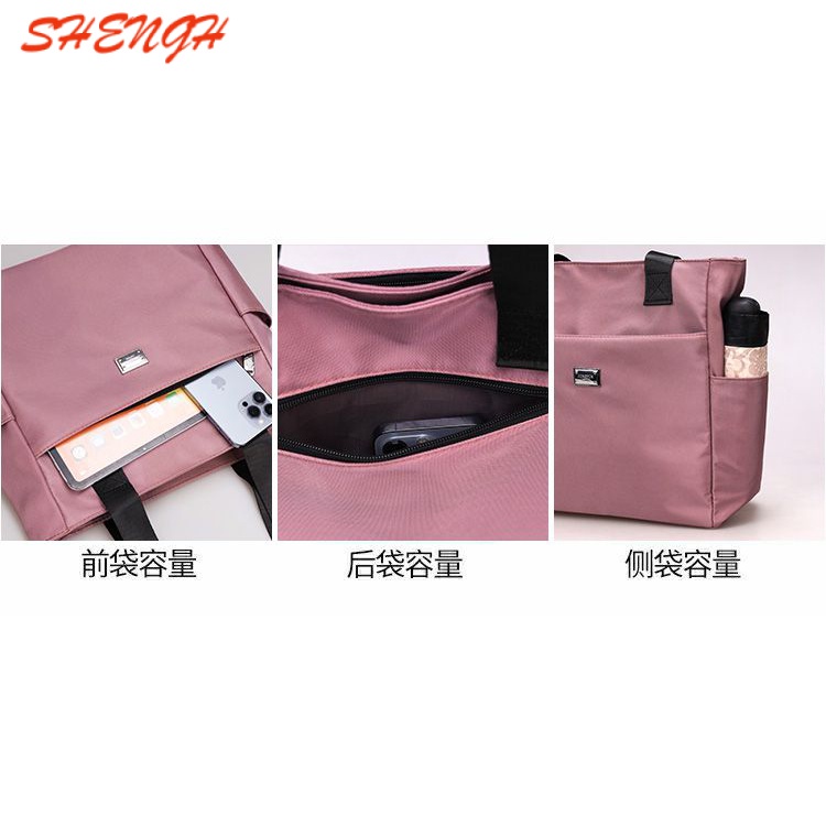 Messenger bag shoulder bag tote bag ladies new style bag fashion zipper oxford vải nhẹ all-match túi dung tích siêu lớn