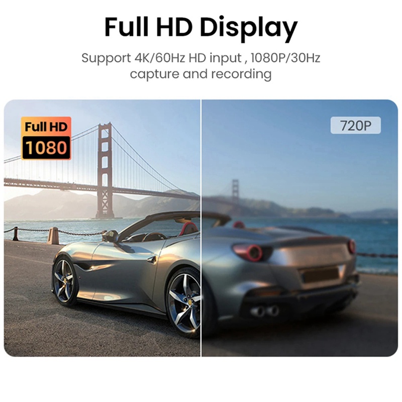 Card Ghi Hình video 4k hdmi-c + usb 1080p Âm Thanh video 4k Cho Máy Tính Thẻ