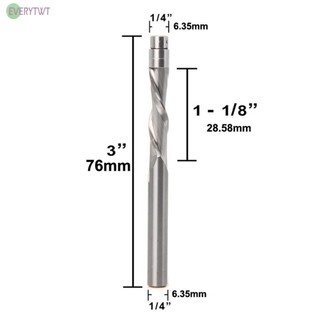 ⭐24H SHIPING ⭐Compression Flush Trim Solid Carbide Spiral Router Bit Miilling Cutter 6.35mm6mm