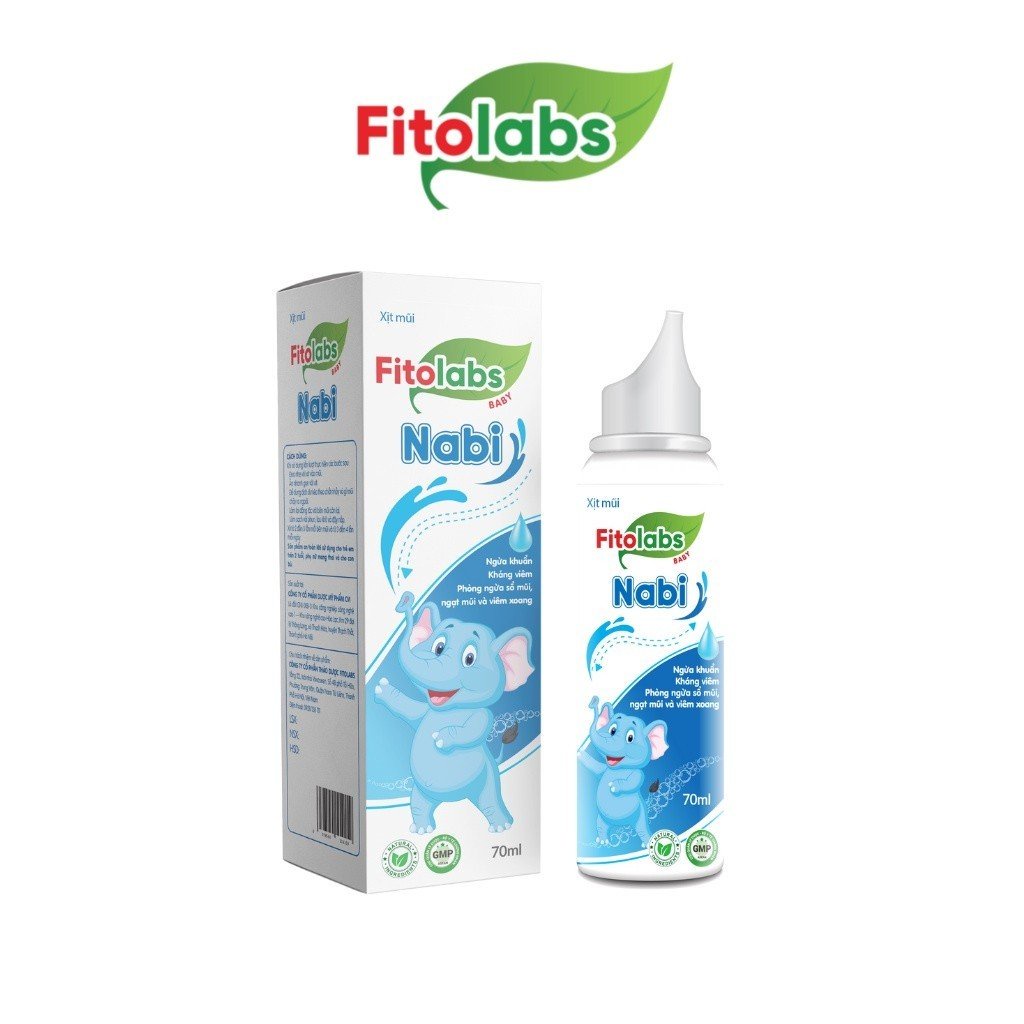(Lọ 70ml) Xịt Mũi Thảo Dược Fitolabs Nabi Vệ Sinh Mũi Thông Thoáng, Giảm Khô Và Nghẹt Mũi CarynShop