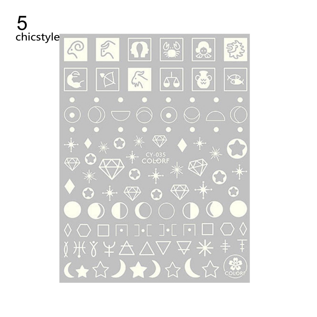 Thanh trượt móng tay dai dẳng sang trọng cho cô gái nhãn dán móng tay phát sáng 3d trang trí bướm phát sáng làm đẹp