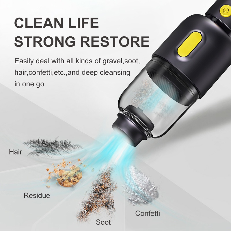 Máy hút bụi ô tô xiaomi không dây gia dụng tiện lợi máy tính để bàn máy hút bụi mini cầm tay mô hình sạc usb công suất cao