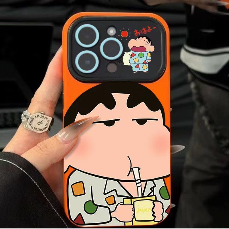 Ốp Điện Thoại Silicon Mềm Họa Tiết shin Cậu Bé Bút Chì Cho Iphone 14promax 13Pro12 / 11 7p