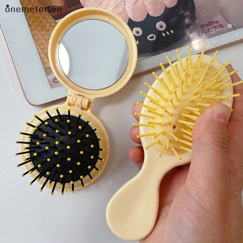 Rten phim hoạt hình dễ thương lược túi khí phô mai di động lược massage mini cắt tóc phụ kiện tóc n