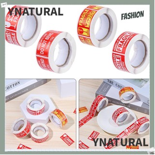 Ynatural 250pcs / roll fragile warning sticker hữu ích chăm sóc văn phòng vận chuyển keo vận chuyển nhãn nhanh