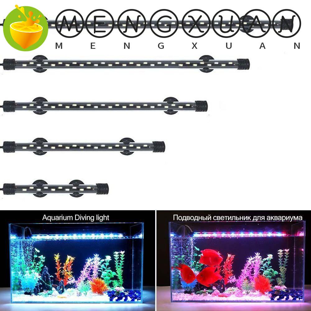 Mengxuan đèn chiếu sáng bể cá kẹp bể cá 90-260v đèn chìm trồng cây đèn led chiếu sáng thực vật thủy sinh đèn màu đèn hồ cá