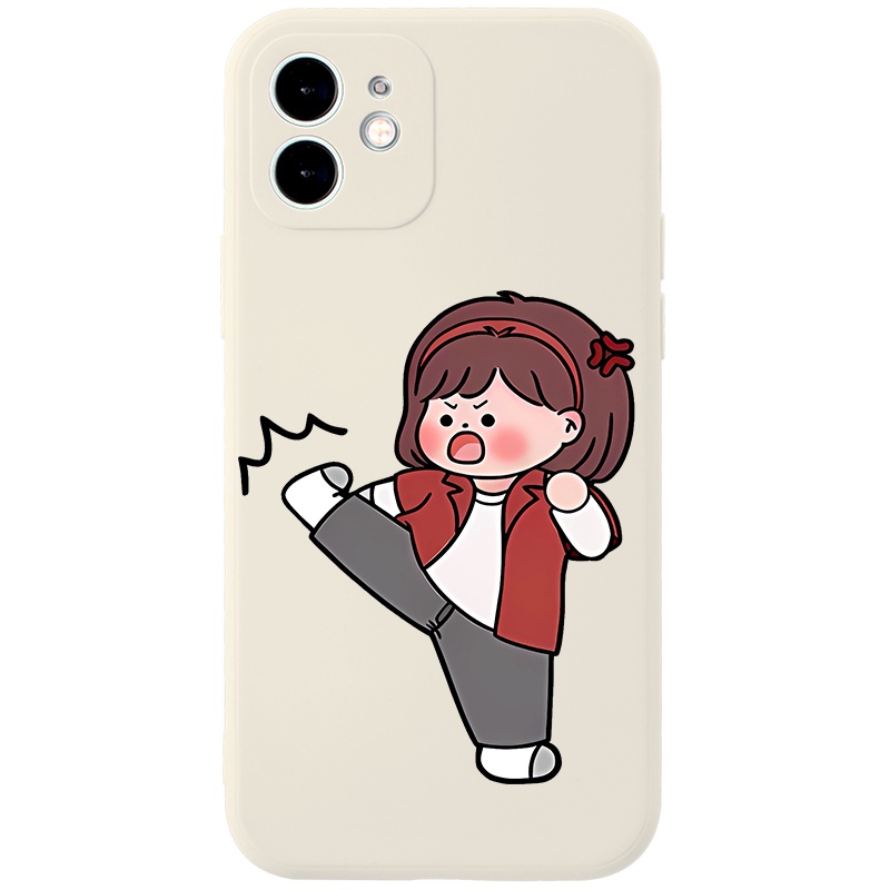 Ốp lưng JURSUE hoạt hình cặp đôi dễ thương đẹp Cho iPhone 15 14 13 12 11 Pro Max SE 2020 X XR XS 8 7 ip 6S 6 Plus kute XYH1442