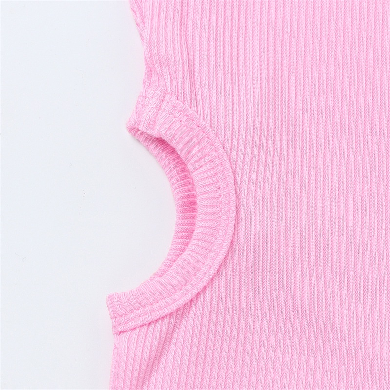 Áo Croptop Trễ Vai Chất Liệu Cotton Thời Trang Mùa Hè Phong Cách Hàn Quốc Cho Bé Gái