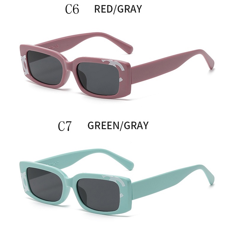 Kính Mát Gọng Vuông Nhỏ Chống Tia UV Thời Trang Hàn Quốc Cho Nam Nữ Y2K