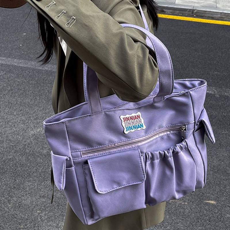 Túi tote Đeo Vai Sức Chứa Lớn Phong Cách Hàn Quốc Đơn Giản Dễ Phối Đồ