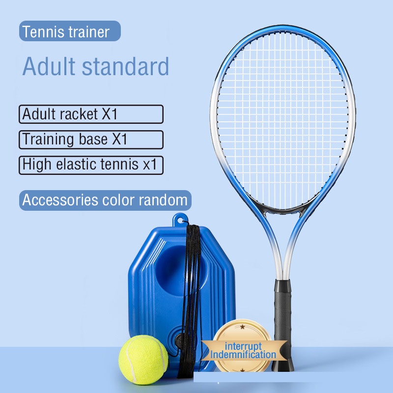 Bộ vợt tennis NURGAZ đàn hồi luyện tập chuyển động ngoài trời cho người mới bắt đầu