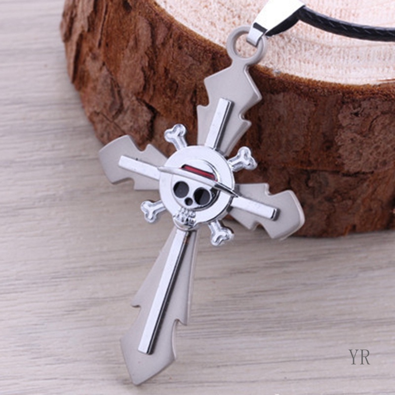 Vòng cổ Mặt Chữ Thập Logo One Piece Độc Đáo