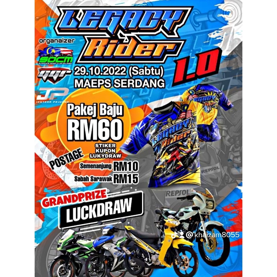 Áo Thun In Hình Legay RIDER Phiên Bản Giới Hạn