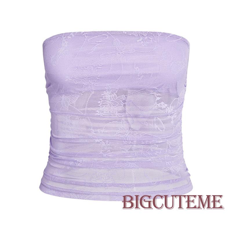 Áo Croptop Trễ Vai Không Tay Màu Trơn In Hoa Thời Trang Mùa Hè Cho Nữ