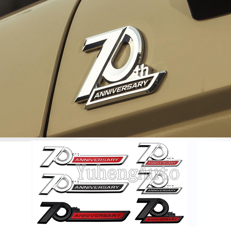 1 Miếng Dán Trang Trí Thân Xe Hơi Bằng ABS Cho Toyota 70 Anniversary LandCruiser Yaris Camry