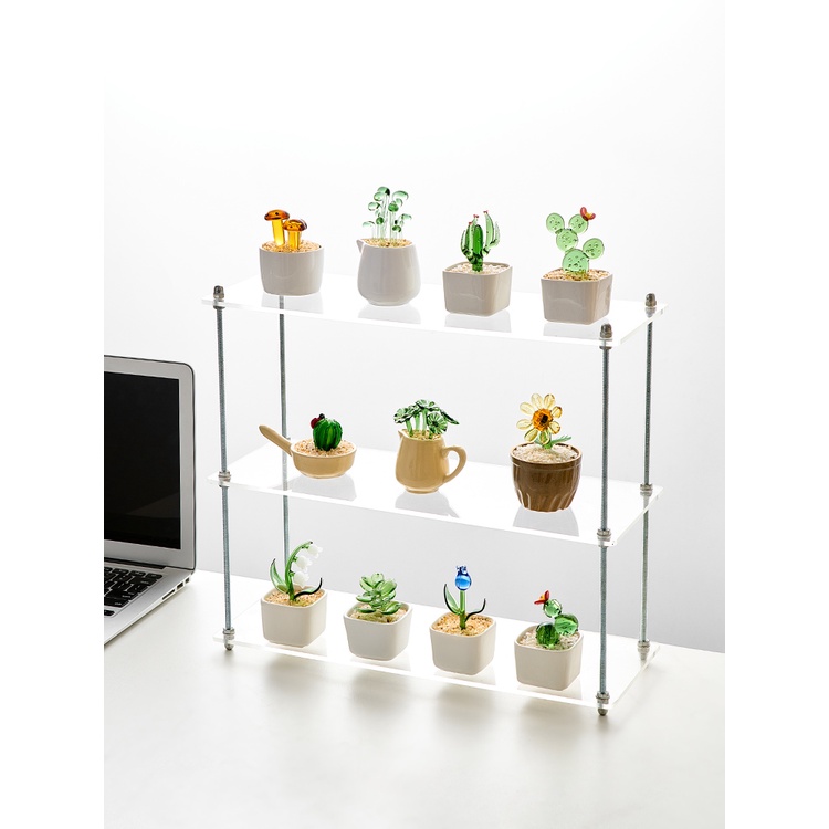 Decor phòng cây thủy tinh sáng tạo để được ở văn phòng bàn máy tính để bàn nhỏ đồ trang trí trang trí trong chậu