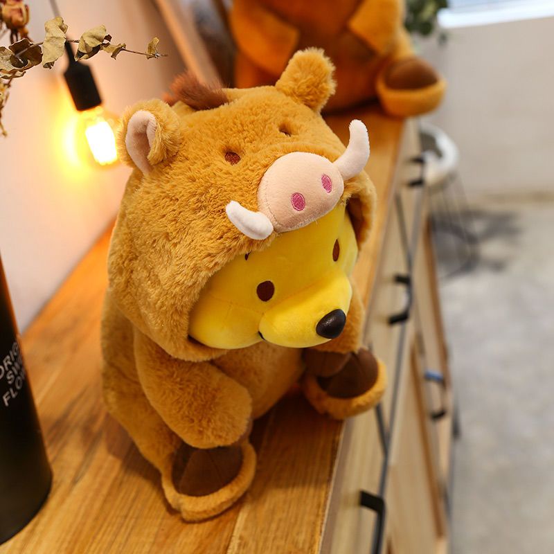 Trái tim cô gái Búp bê Winnie the Pooh Búp bê đồ chơi sang trọng Winnie the Pooh cho bạn gái Món quà sinh nhật Gấu bông