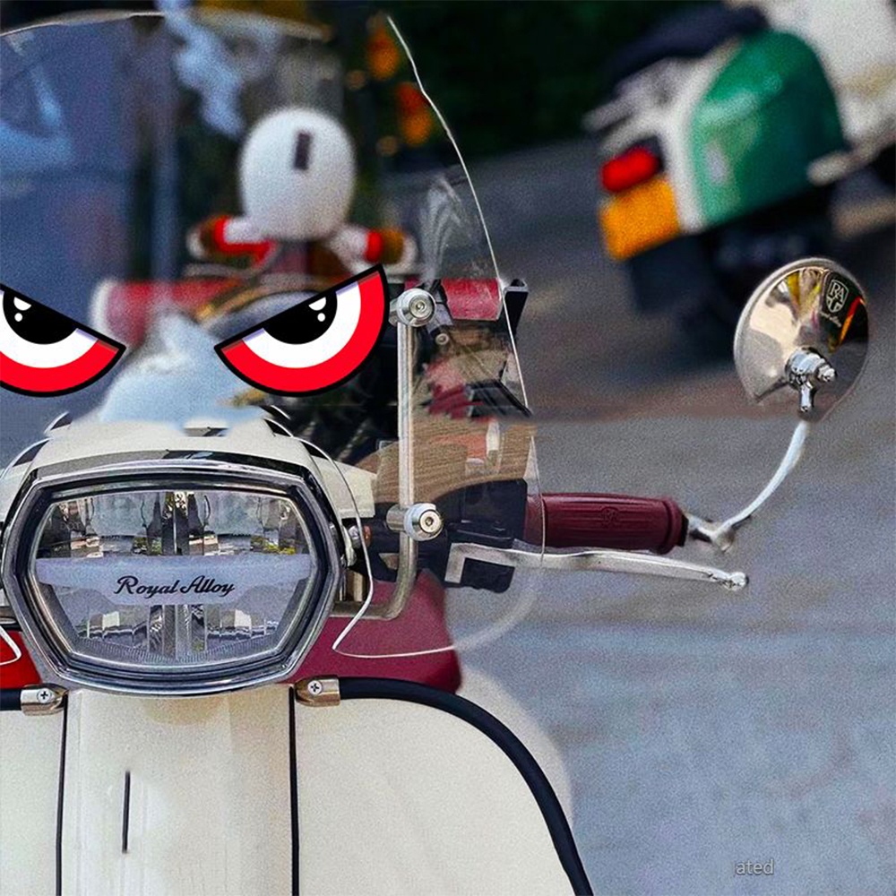 Đề Can Phản Quang Chống Thấm Nước Hình Đôi Mắt Quỷ Độc Đáo Trang Trí Xe Hơi / Xe Máy