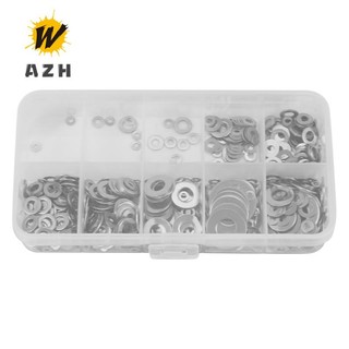 Bộ 600 vòng đệm phẳng bằng thép không gỉ m1.6 m2 m2.5 m3 m3.5 m4 m5 m6 m8 m10