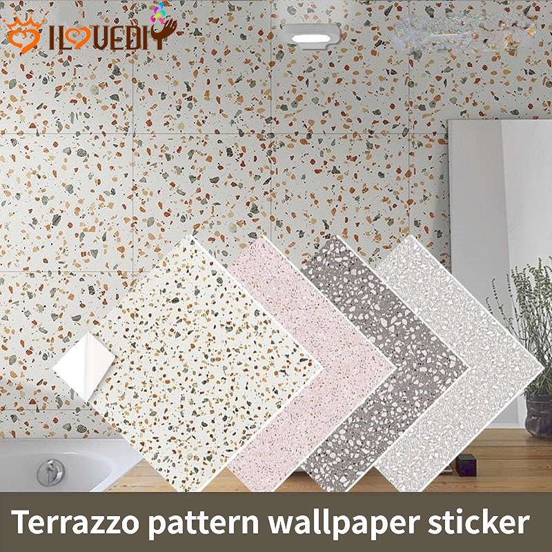 Giấy Dán Tường Tự Dính Chống Nước Chống Bẩn Không Để Lại Dấu Vết Trang Trí Nhà Bếp / Phòng Tắm