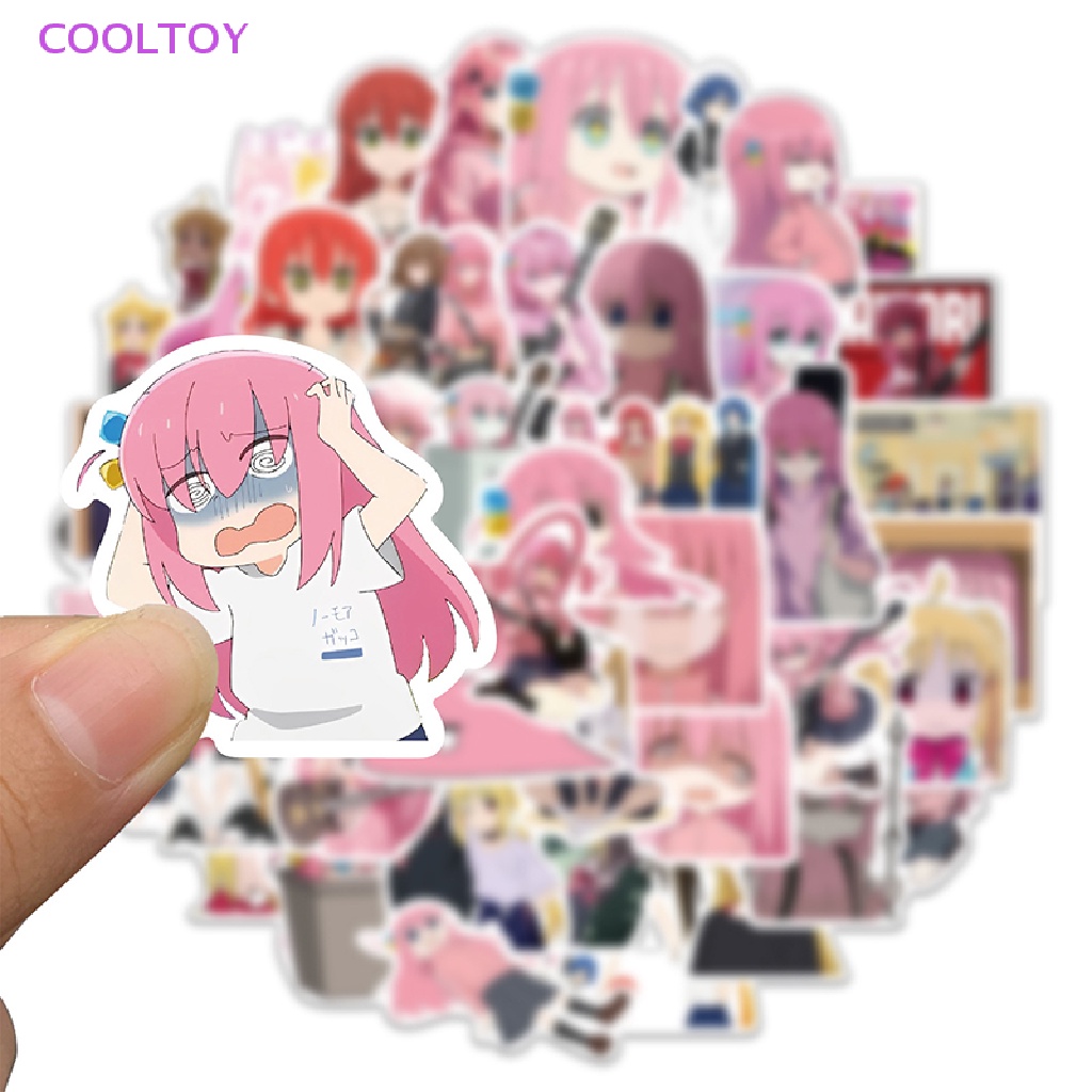 Cooltoy 50 Chiếc Kawaii BOCCHI THE ROCK! Miếng Dán Trang Trí Điện Thoại / Laptop Vali Ván Trượt Chống Thấm Nước Hình Anime Dễ Thương DIY