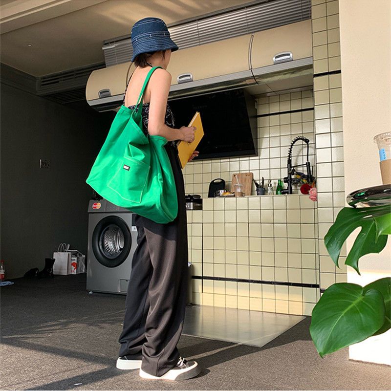 Túi Xách Canvas Cỡ Lớn Thiết Kế Đơn Giản Thời Trang Du Lịch Cho Nữ