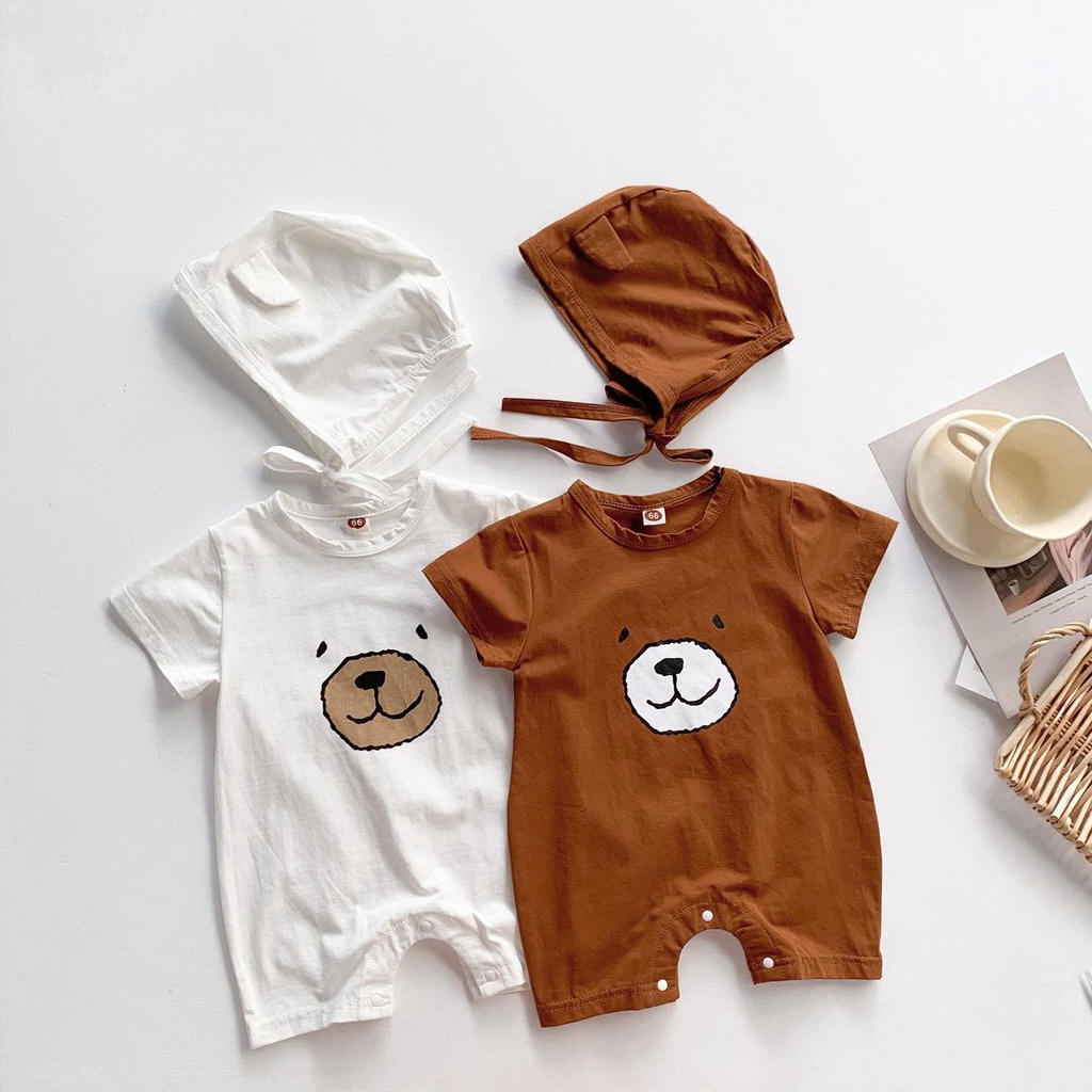 Bộ body ngắn tay bodysuit áo liền quần bộ đồ liền thân Babyshop88vn cho bé trai bé gái M30.3-1