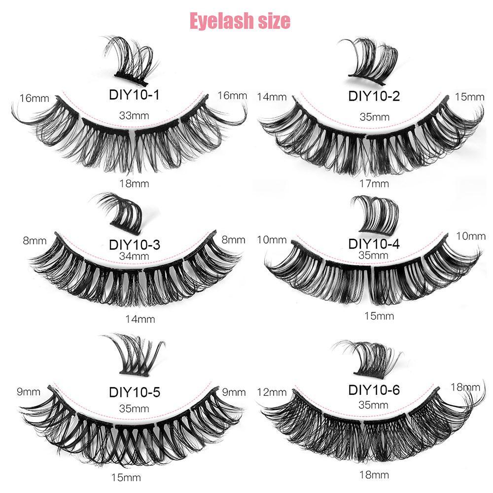 Set 10 Cặp Lông Mi Giả 3D Trang Điểm Chuyên Nghiệp